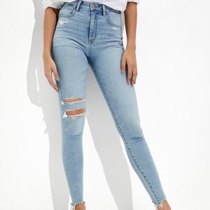 AE High Rise Ripped Jegging X-Short